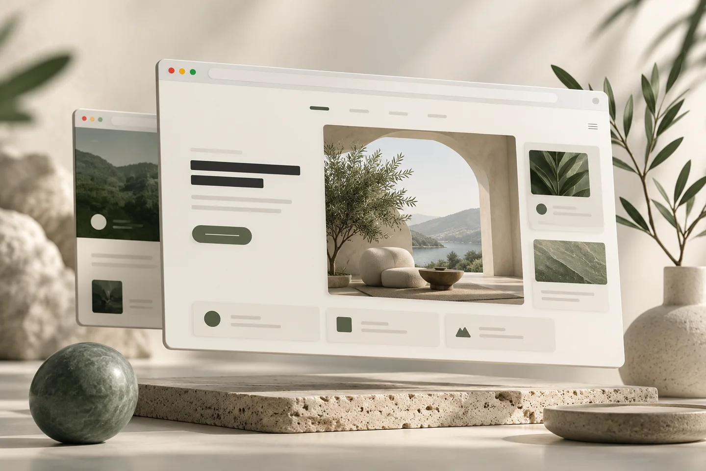 Web uygulaması için tasarlanmış tarayıcı arayüzleri